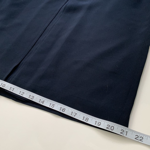 CHARTER CLUB SKIRT PLEATED  NAVY BLUE LINED - Picture 7 of 7